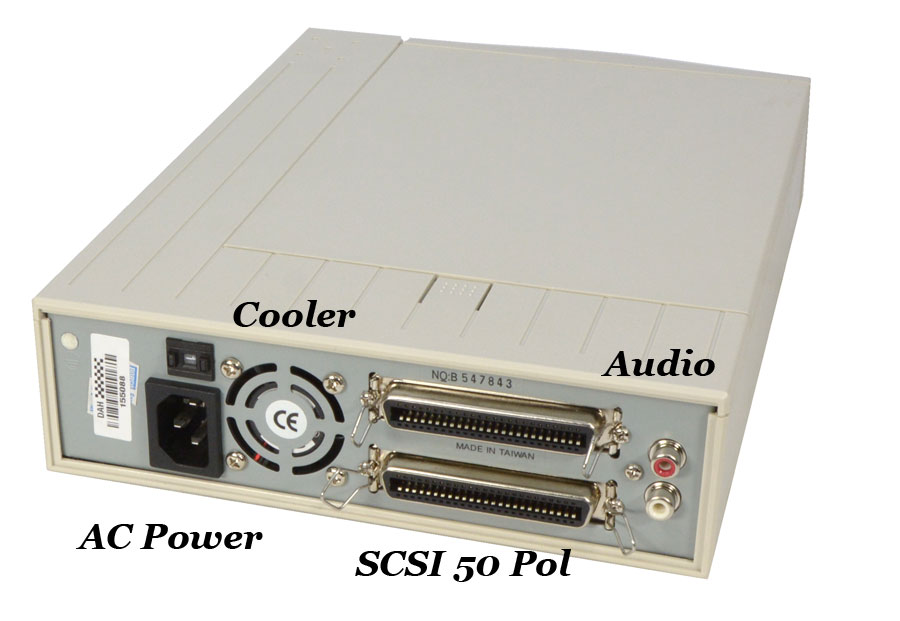 SCSI HOUSING CASE EXTERNAL FOR SCSI CDROM DVD 50 PIN HARD DRIVE HDD