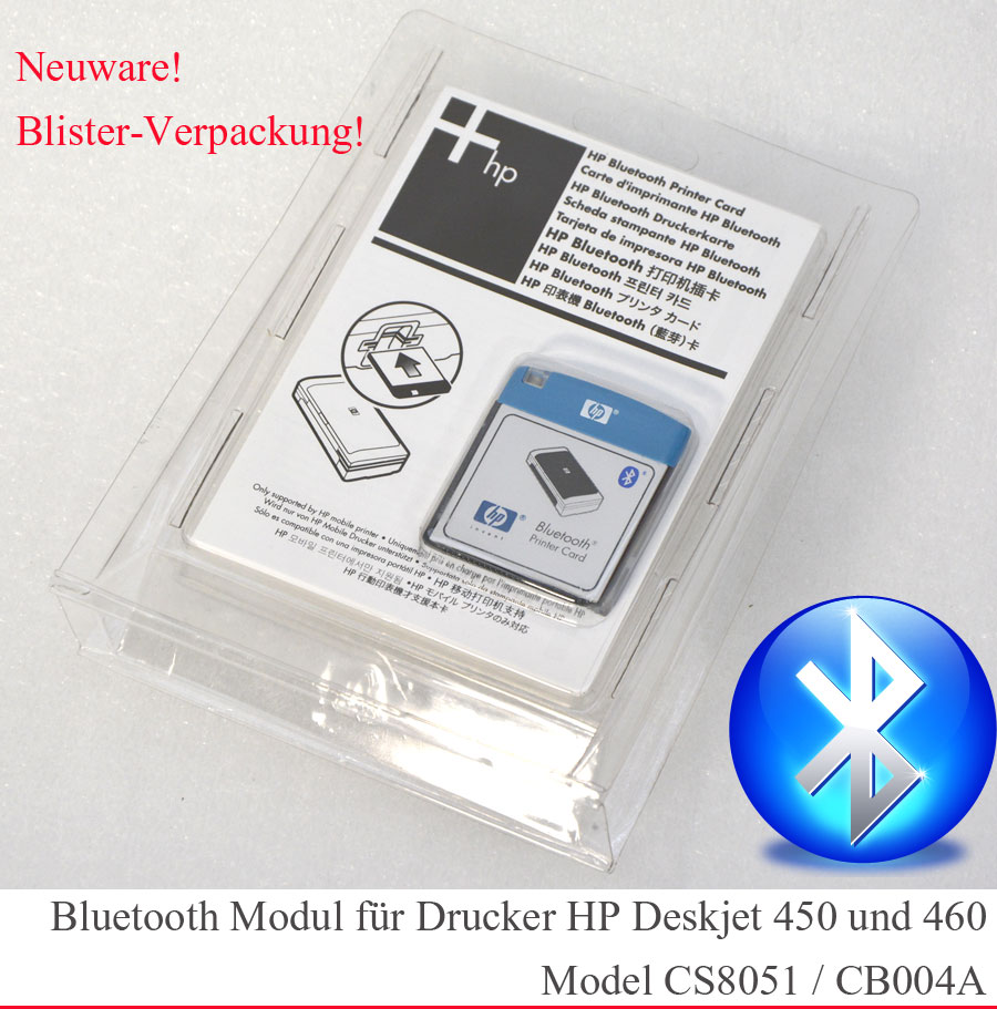 HP BLUETOOTH PRINTER CARD CB004A CS8051 FOR DESKJET 450 460 ORIGINAL