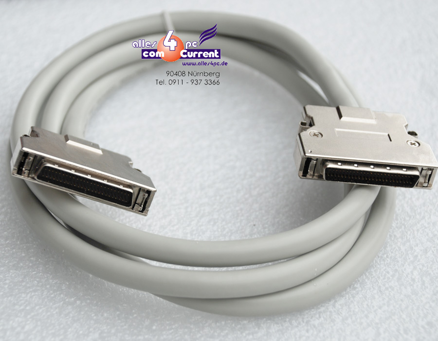SCSI CABLE HALF PITCH 50PIN PLUG 50PIN SCSI PLUG SCANNER HDD ZIP 7