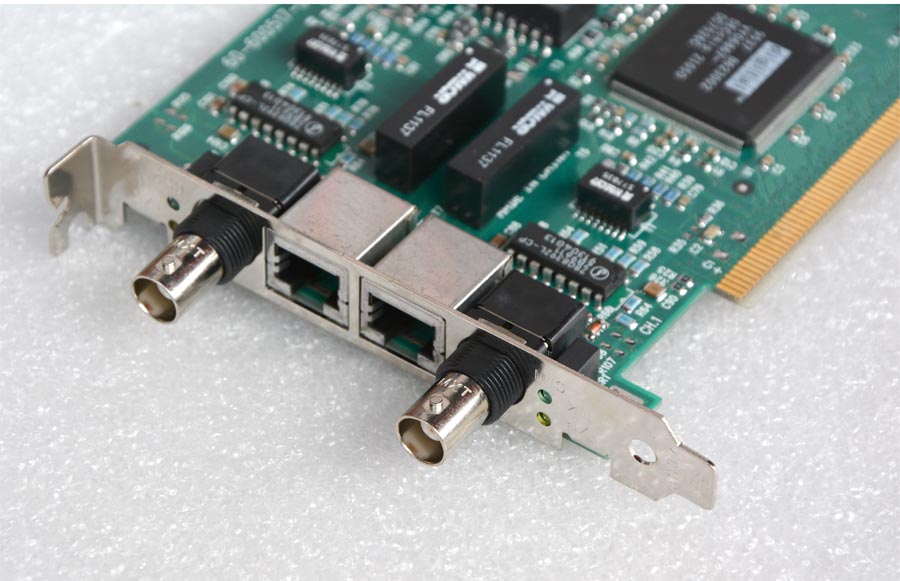 PCI SMC NETWORK CARD DUAL 2x BNC 2x RJ45 030181 LAN NETWORK CARD 60
