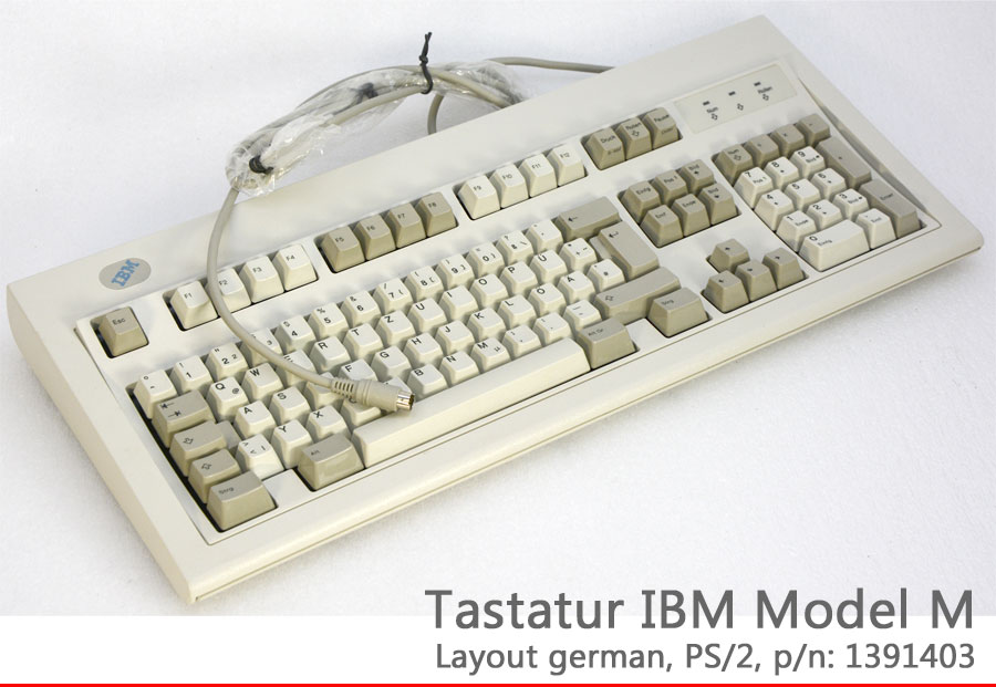 IBM PS/2 AT TASTATUR KEYBOARD MODEL M 1391403 GERMAN LAYOUT DEUTSCH