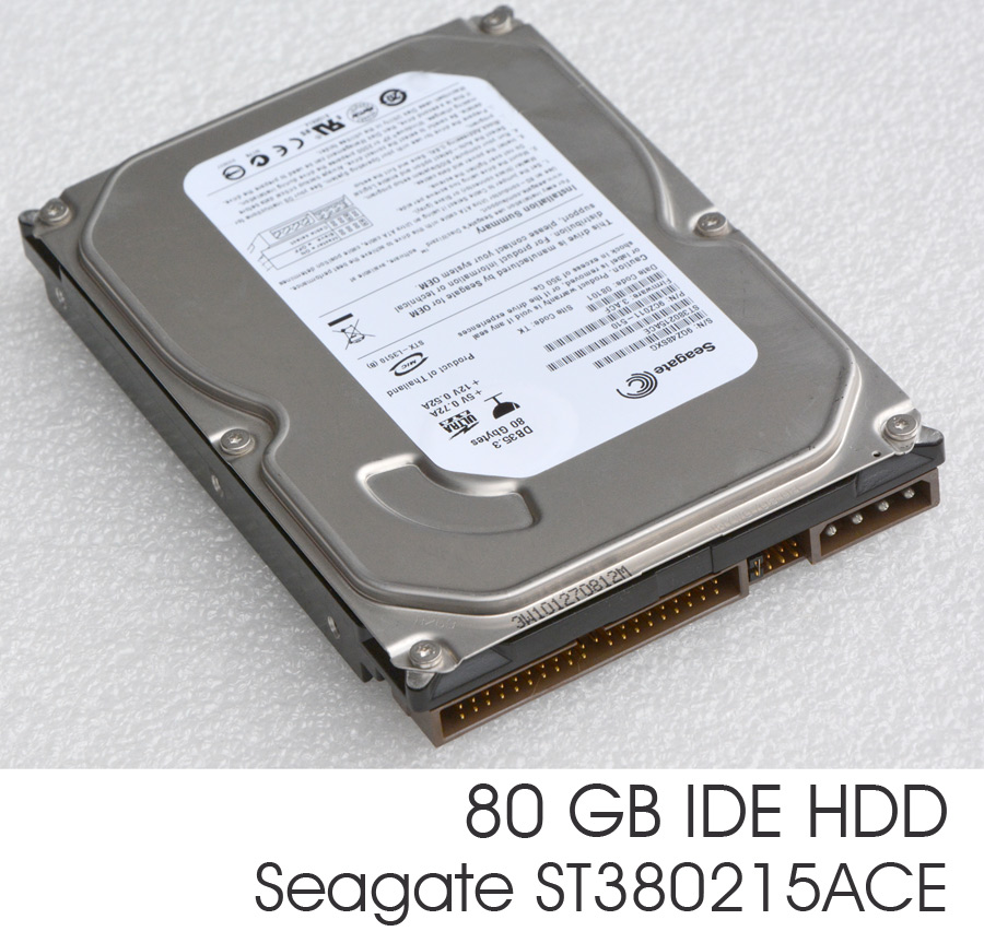 RÁPIDO 80 GB IDE DISCO DURO HDD SEAGATE ST380215ACE 3,5" 8,89 CM 7200 U ...