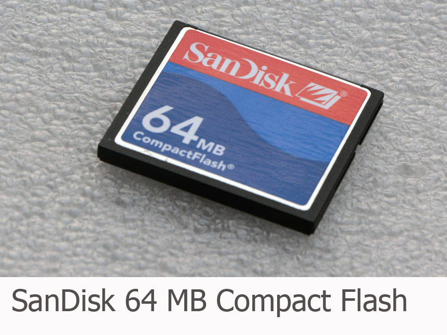 64MB 64 MB SANDISK COMPACT FLASH CF CARD COMPACT INDUSTRIAL GRADE RED