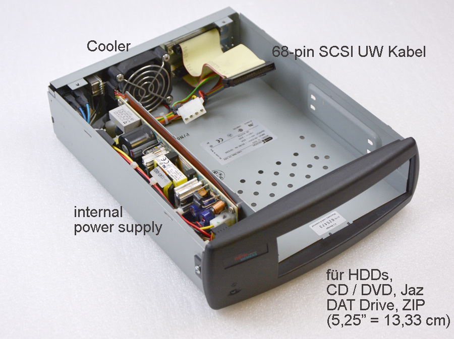 SCSI HOUSING CASE EXTERNAL FOR UW U2W HDD 68 PIN HARD DRIVE CDROM DVD OK eBay