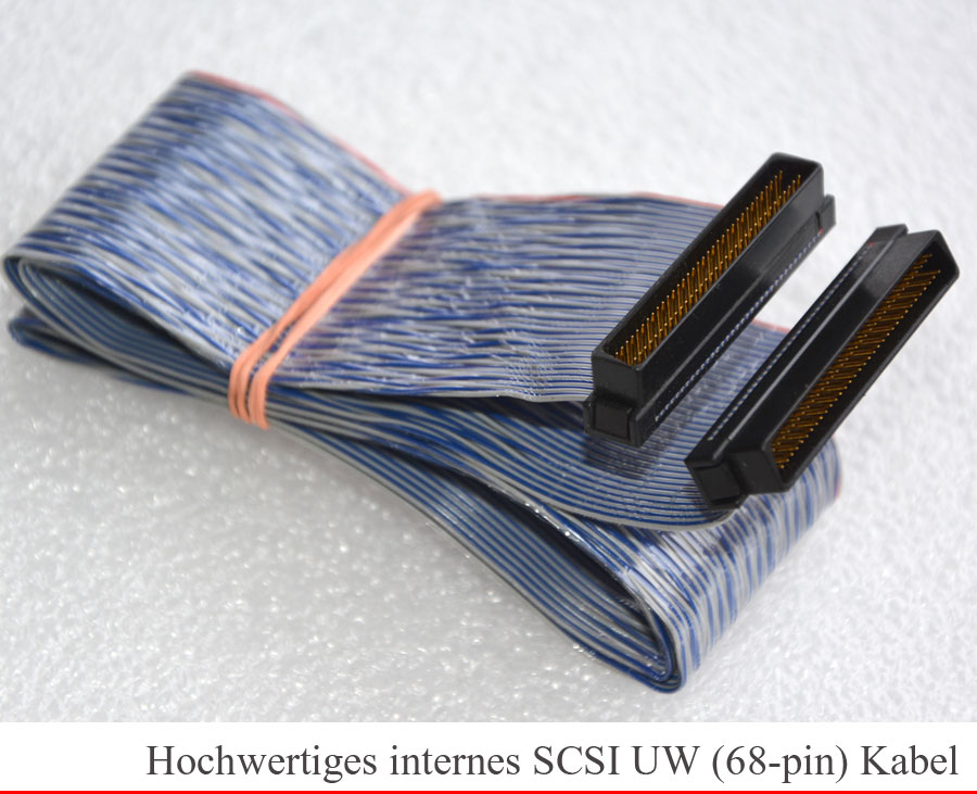 SCSI uw Ultra Wide UW lvd cable cable enchufe 2x 68pin u320 u160 k47