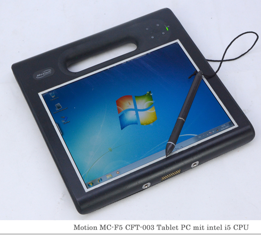 MOTION MCF5 CFT003 WATERPROOF TABLET NOTEBOOK i5 CPU SSD HARD DRIVE