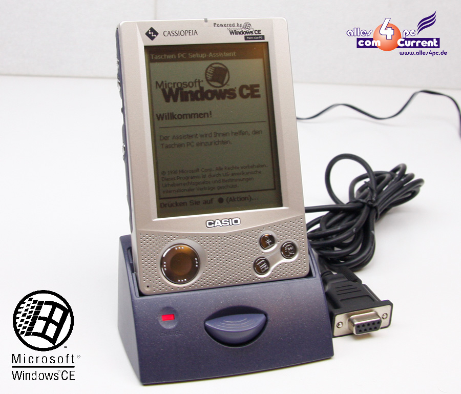 PDA POCKET PC PALM SIZE CASIO CASSIOPEA E15G E15 WINDOWS CE DOCKING
