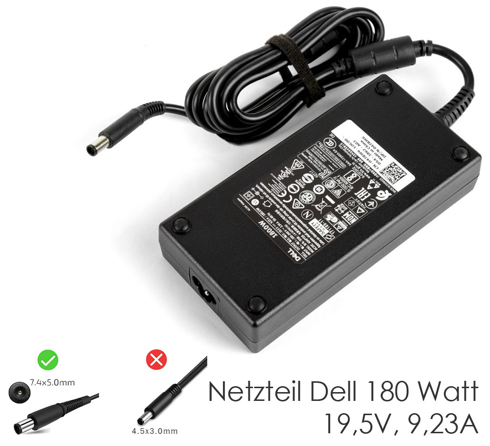 Dell Laptop Netzteil 180W 045G4G 0417RW6 19,5V 9,23A Original