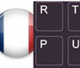  Keyboard sticker French dark gray Dell Tosh 