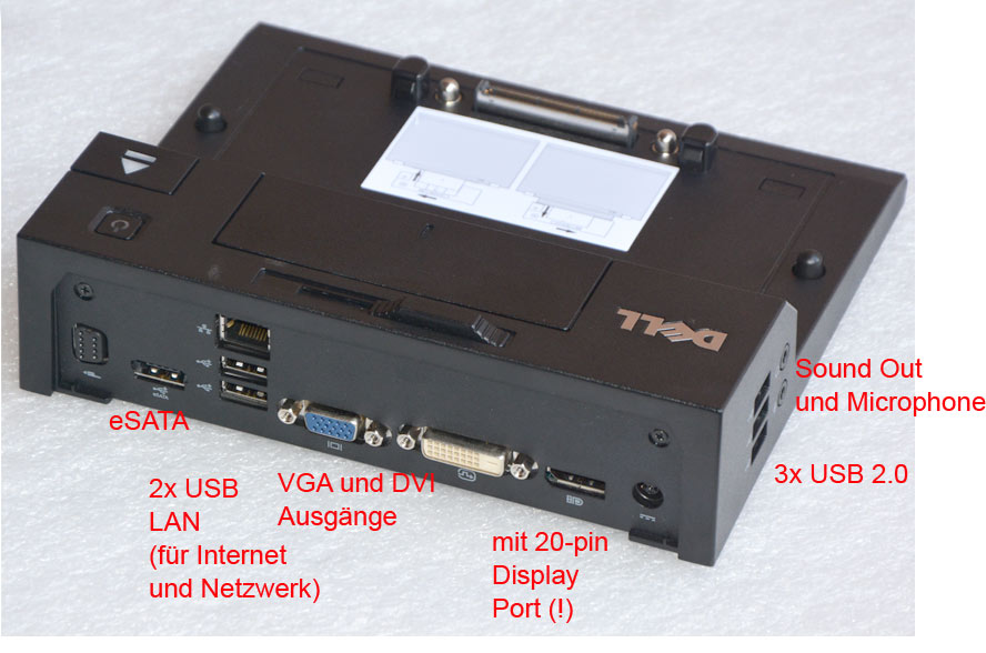 GENUINE DELL E-SERIES PR02X Docking Station/Port Replicator For Latitude E4200 £8.55 - UK - Foto 7