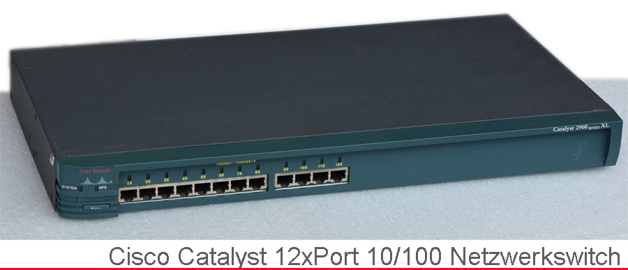 Cisco Switch Catalyst 2900 WS-C2912-XL-EN 12x Port 10/100